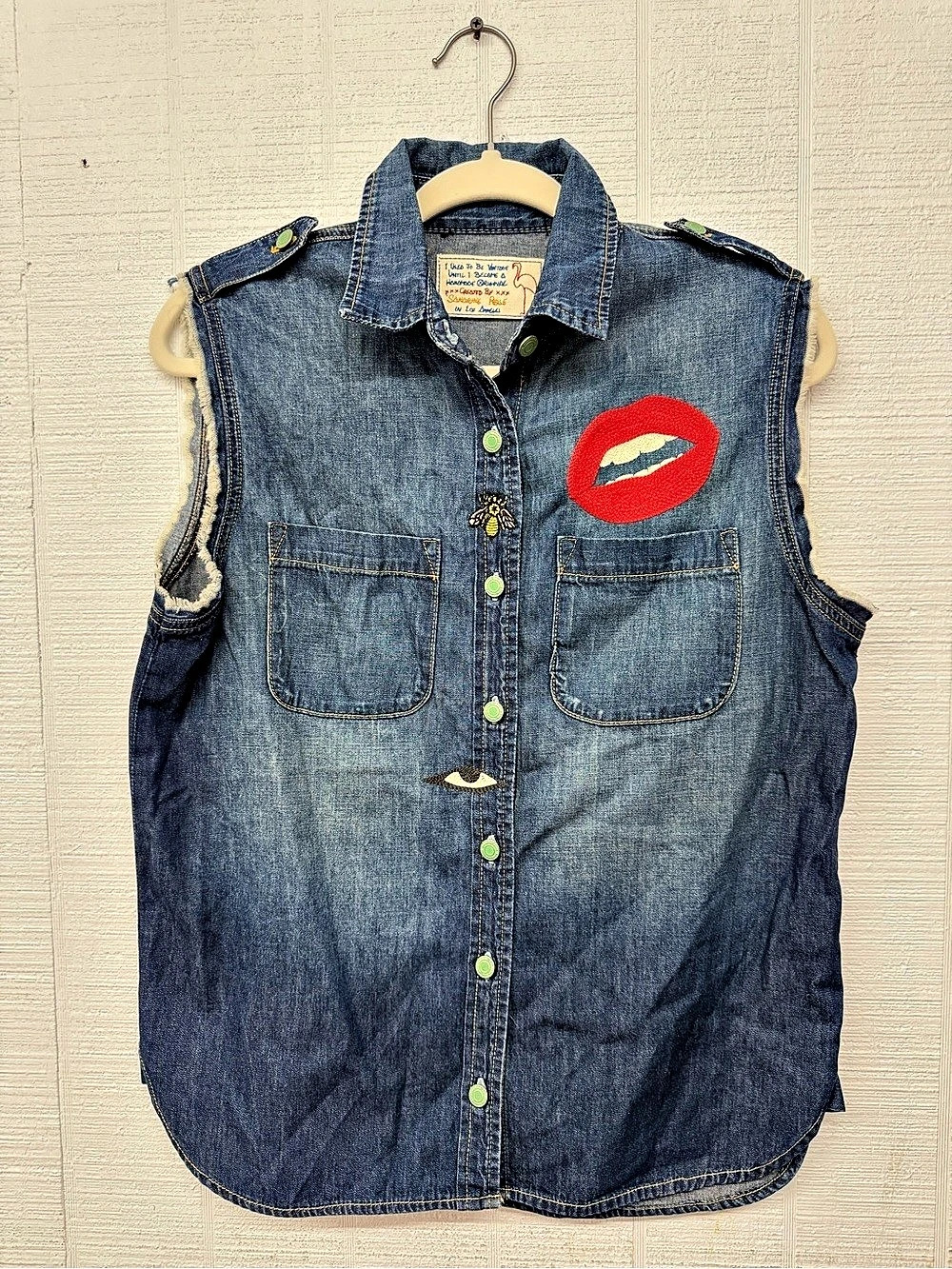 Sandrine Rose Denim Shirt Vest